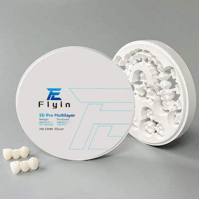 3D Pro Mehrschicht Zahn Zirkonia Block CAD CAM Disc für Zahnlabor Krone und Brücke